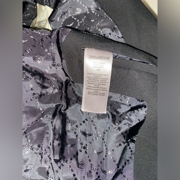 Zadig & Voltaire Viva Strass Star Blazer like new size 34/XS - Picture 14 of 16
